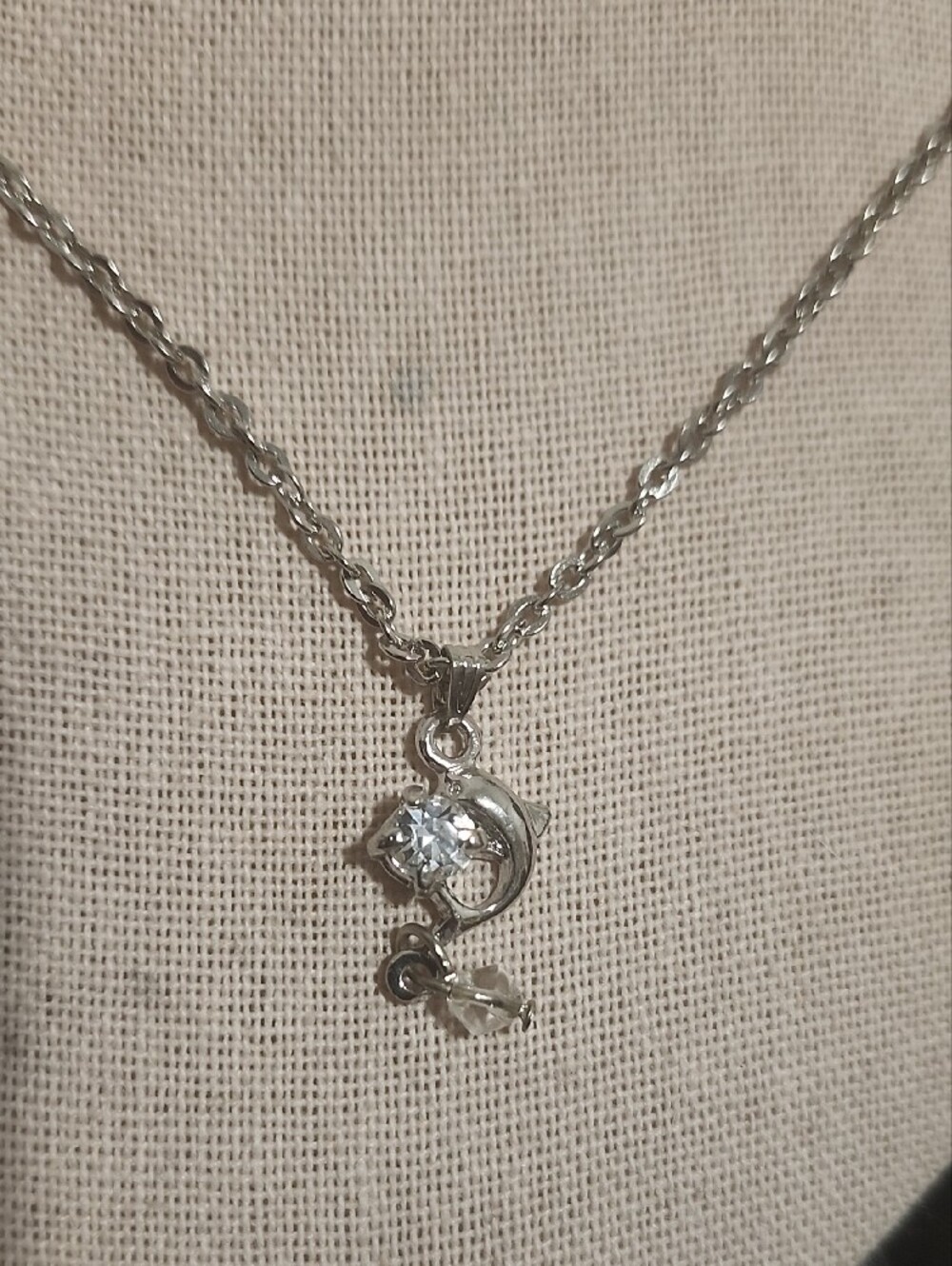 Crystal Tide Dolphin Necklace - Picture 5 of 5